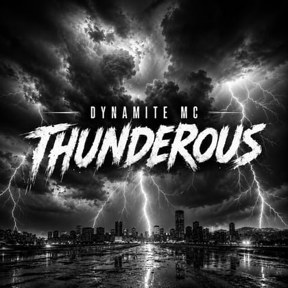 Thunderous album by Dynamite MC - Drum and Bass Cover Art
