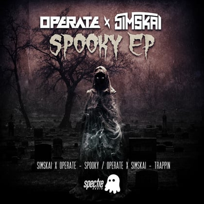 Spooky album by Simskai - Drum and Bass Cover Art