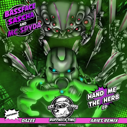 Hand Me The Herb album by Bassface Sascha - Drum and Bass Cover Art