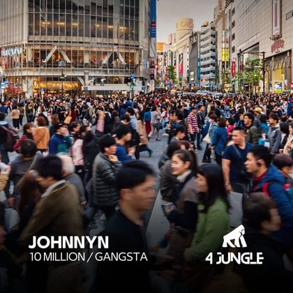 10 Million / Gangsta album by Johnnyn - Drum and Bass Cover Art