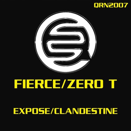 Expose / Clandestine album by Zero T & Fierce - Drum and Bass Cover Art