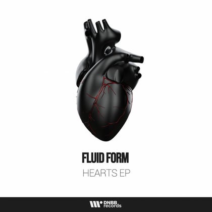 Hearts album by Fluid Form - Drum and Bass Cover Art