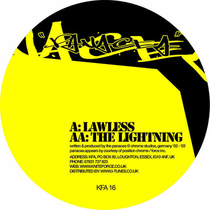 The Lightning album by The Panacea - Drum and Bass Cover Art