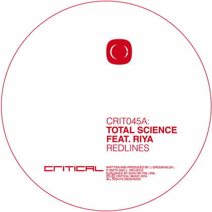 Redlines album by Total Science & Riya - Drum and Bass Cover Art