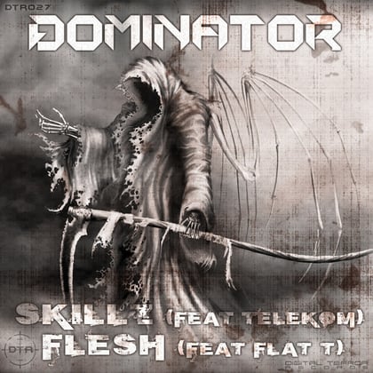 Skillz/Flesh album by Dominator, Telekom & Flat T - Drum and Bass Cover Art