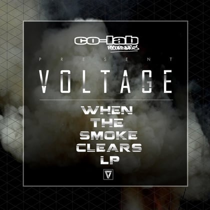 When the Smoke Clears album by Voltage - Drum and Bass Cover Art