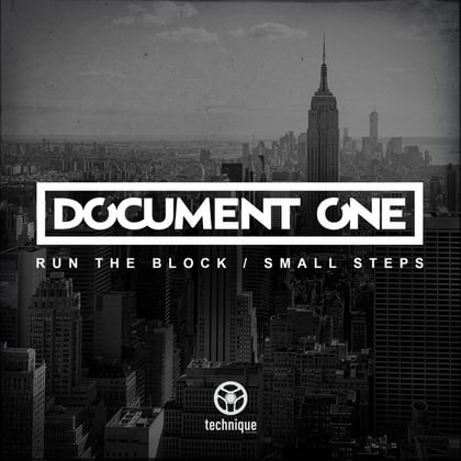 Run the Block / Small Steps album by Document One - Drum and Bass Cover Art