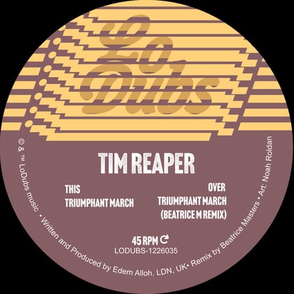 Triumphant March album by Tim Reaper - Drum and Bass Cover Art