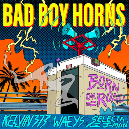 Bad Boy Horns album by Kelvin 373, Waeys & Selecta J-Man - Drum and Bass Cover Art