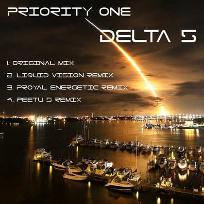 Delta 5 album by Priority One - Drum and Bass Cover Art
