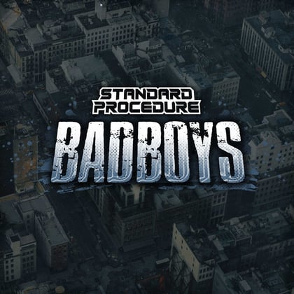 Badboys album by Standard Procedure DNB, Toddlah & MC TNT - Drum and Bass Cover Art