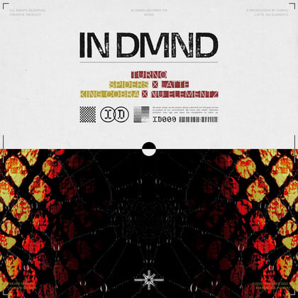 Spiders / King Cobra album by Turno, Nu Elementz & Latte - Drum and Bass Cover Art
