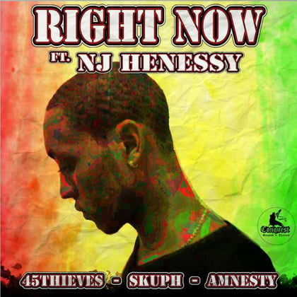 Right Now album by 45Thieves - Drum and Bass Cover Art