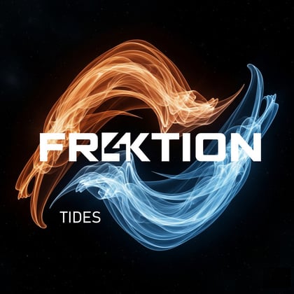 Tides album by Fr4ktion - Drum and Bass Cover Art