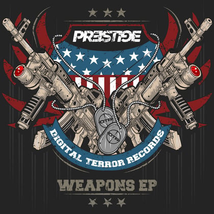 Weapons album by Prestige & Cabin Fever Uk - Drum and Bass Cover Art
