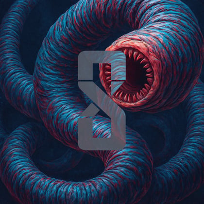Helminth album by IRONTYPE - Drum and Bass Cover Art