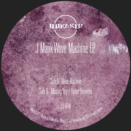 Wave Machine EP album by J Majik - Drum and Bass Cover Art