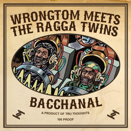 Bacchanal album by The Ragga Twins - Drum and Bass Cover Art