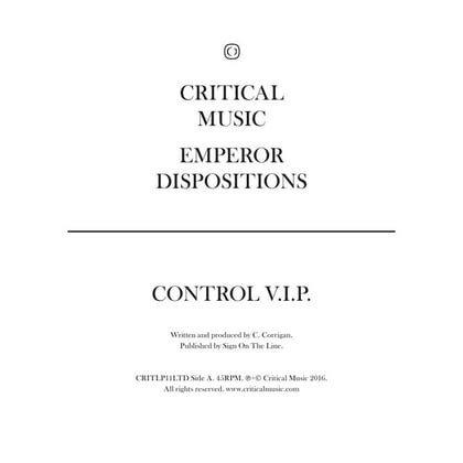 Dispositions (VIP) album by Emperor - Drum and Bass Cover Art