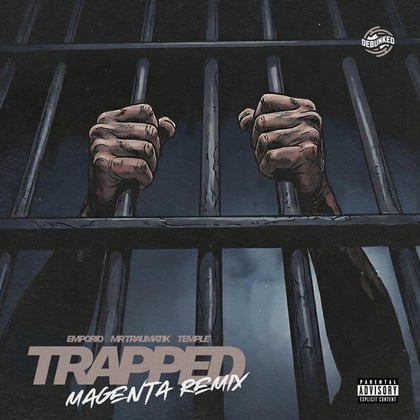 Trapped - Magenta Remix album by Mr Traumatik, Magenta, Emporio & Temple - Drum and Bass Cover Art