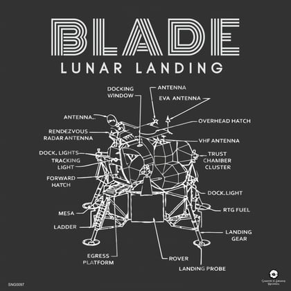Lunar Landing album by Blade (Dnb) - Drum and Bass Cover Art