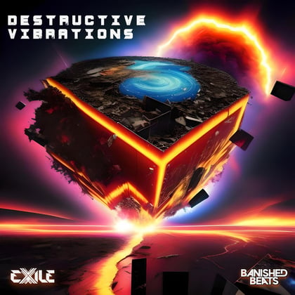 Destructive Vibrations album by AIRGLO & Exile - Drum and Bass Cover Art