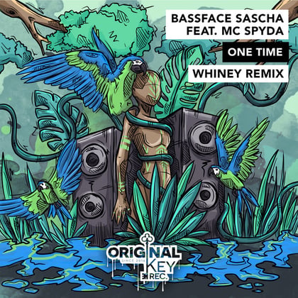 One Time (Whiney Remix) album by Bassface Sascha, MC Spyda & Whiney - Drum and Bass Cover Art