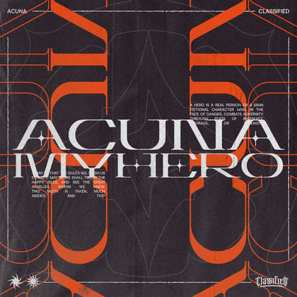 My Hero album by Acuna - Drum and Bass Cover Art
