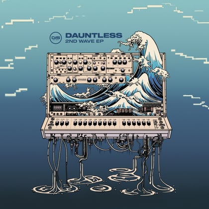 2nd Wave EP album by Dauntless - Drum and Bass Cover Art