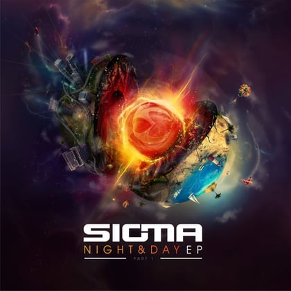 Night & Day EP, Pt. 1 album by Sigma - Drum and Bass Cover Art
