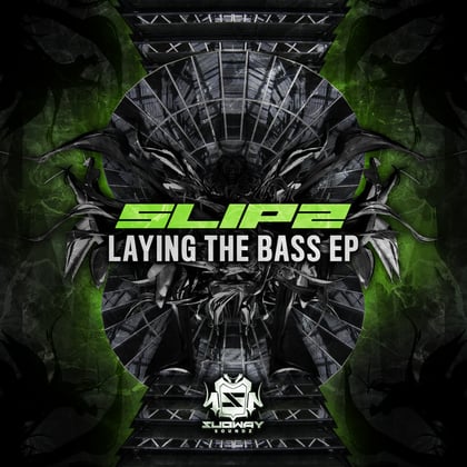 Laying The Bass album by Slipz & Madman & Poets - Drum and Bass Cover Art