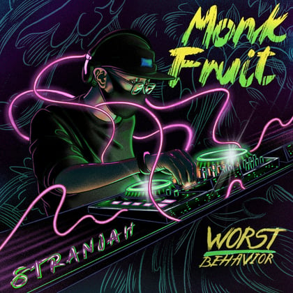 Monkfruit album by STRANJAH - Drum and Bass Cover Art