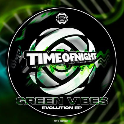 Evolution album by Green Vibes - Drum and Bass Cover Art
