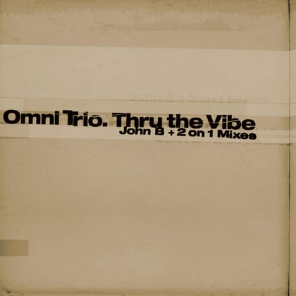 Thru the Vibe (John B Remix) / Thru the Vibe (2 on 1 Mix) album by Omni Trio - Drum and Bass Cover Art
