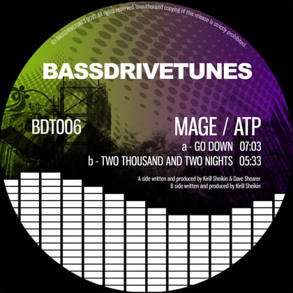 Go Down album by Mage & ATP - Drum and Bass Cover Art