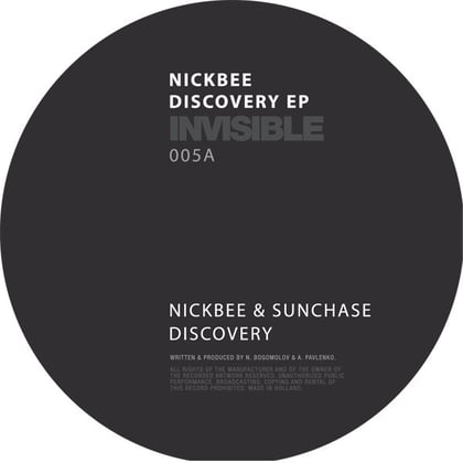 Invisible 005 EP album by Nick Bee - Drum and Bass Cover Art