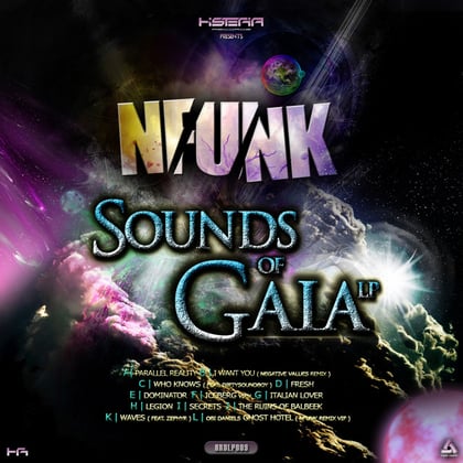 Sounds of Gaia LP album by Nfunk - Drum and Bass Cover Art