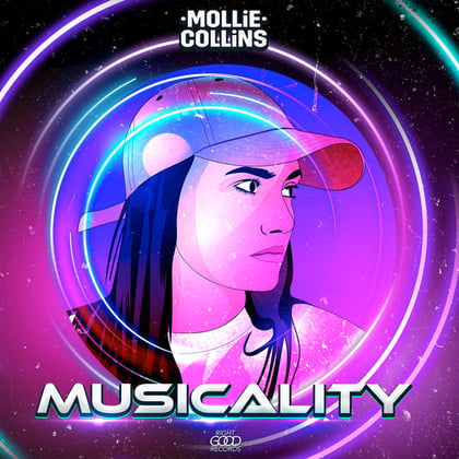 Musicality album by Mollie Collins - Drum and Bass Cover Art