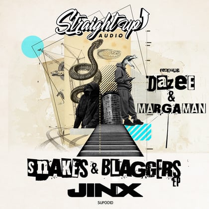 Snakes & Blaggers album by Jinx - Drum and Bass Cover Art
