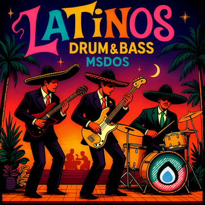 Latinos Drum and Bass album by MSDOS - Drum and Bass Cover Art