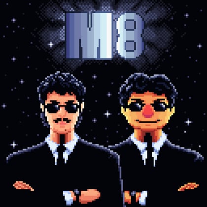 M8 album by LMNOP - Drum and Bass Cover Art