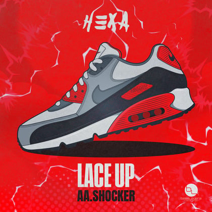 Lace up/Shocker album by Hexa - Drum and Bass Cover Art