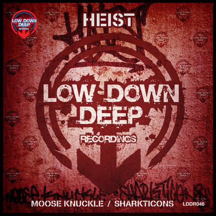 Moose knuckle / Sharkticons album by Spaow, Zero G & Heist - Drum and Bass Cover Art