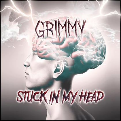 Stuck in my head album by Grimmy - Drum and Bass Cover Art