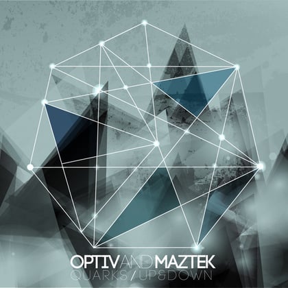 Quarks / Up&Down album by Optiv - Drum and Bass Cover Art