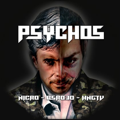 Psychos album by Hellnegative - Drum and Bass Cover Art
