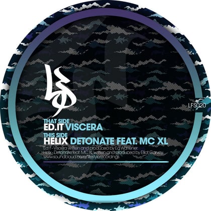 Viscera / Detonate album by Ed:it - Drum and Bass Cover Art