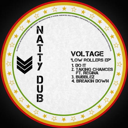 Low rollers album by Dr Meaker & Voltage - Drum and Bass Cover Art