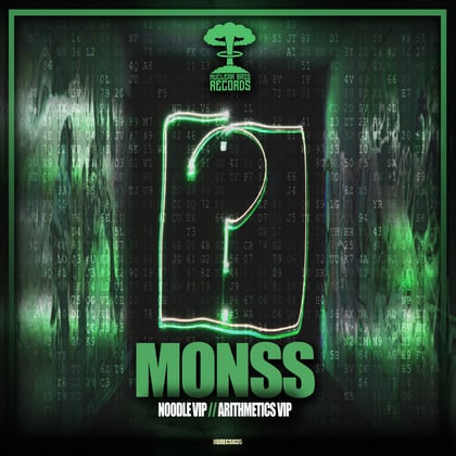 Noodle VIP / Arithmetics VIP album by MONSS - Drum and Bass Cover Art