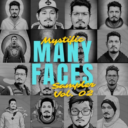 Many Faces, Vol.2 (Sampler) album by Mystific - Drum and Bass Cover Art